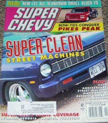 SUPER CHEVY 1996 NOV - VETTE, SUPER BOWLS, LS1, 409*